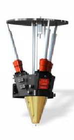Inner surface wide spot laser cladding equipment