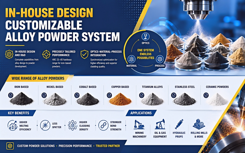 In-House Design & Customizable Alloy Powder System